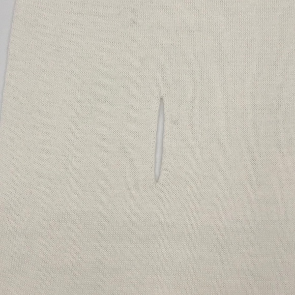 Auth Moschino white mixed wool scarf + tag - Picture 4 of 7